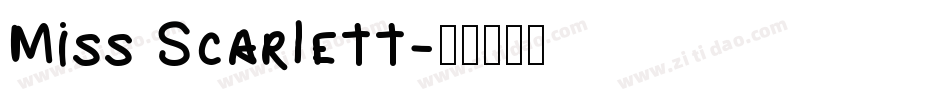 Miss Scarlett字体转换